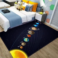 3d solar system children room carpet space planet rug for boy bedroom kids play crawling floor mat dt24