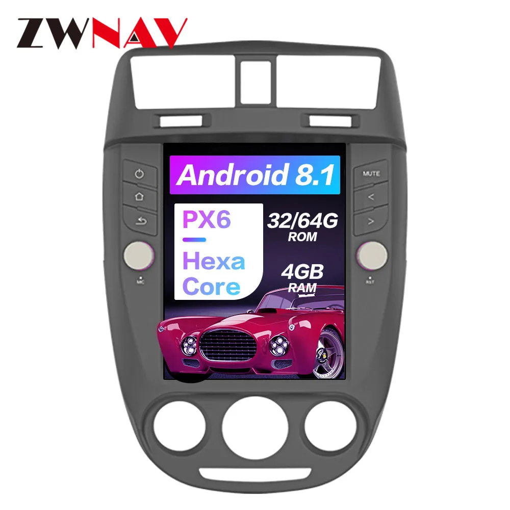 

ZWNAV Vertical screen Tesla Android 9.0 PX6 4GB+64GB built-in DSP CARPLAY For Buick Excelle 2008-2015 GPS Navigation