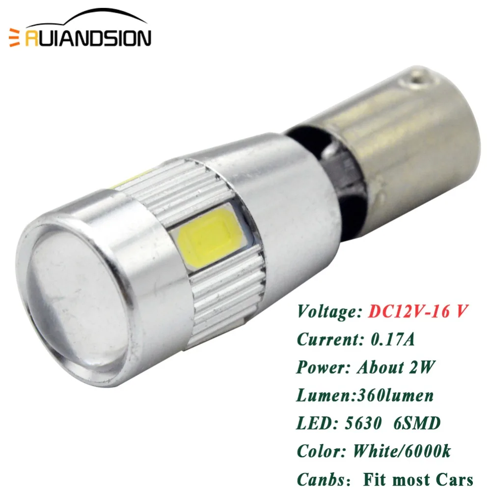 2/4 шт./пакет белый BA9S BAX9s H6W BAY9S H21W 6 SMD СВЕТОДИОДНЫЙ 433 434 объектив проектора Canbus лампы Индикатор обратной стороне светильник ошибок