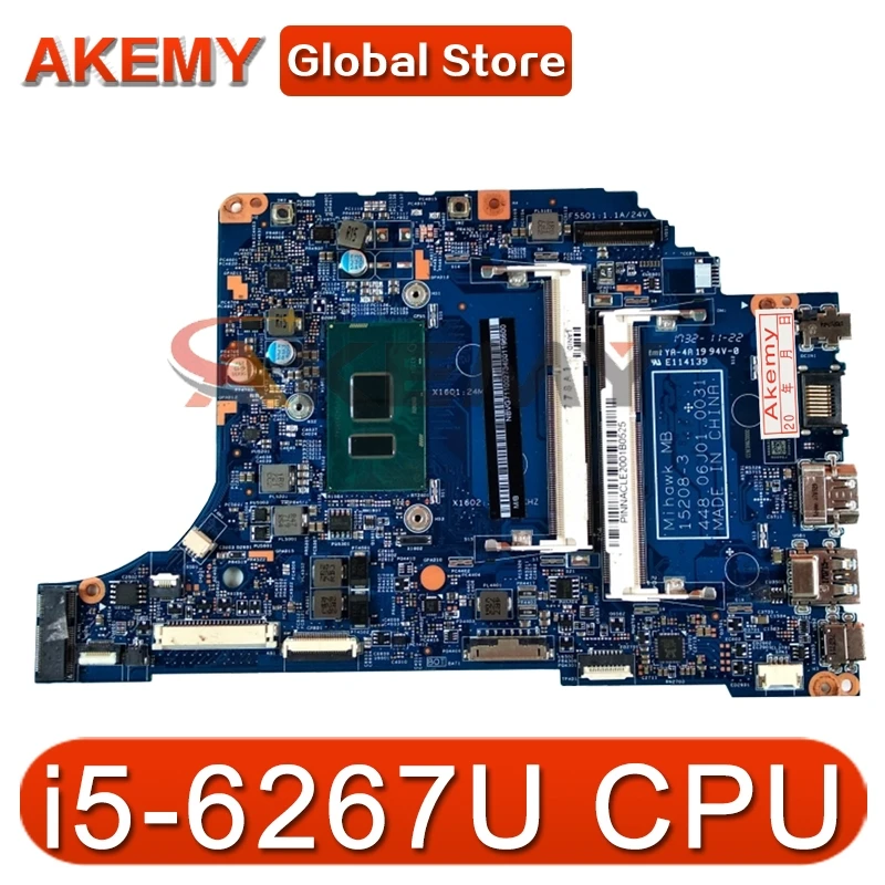 

Материнская плата для ноутбука Akemy для ACER Aspire V3-372 i5-6267U, материнская плата 15208-3 SR2JK DDR3