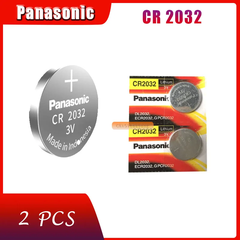 2 х абсолютно аккумулятор для PANASONIC cr2032 3 в кнопочные батарейки для часов компьютера cr 2032