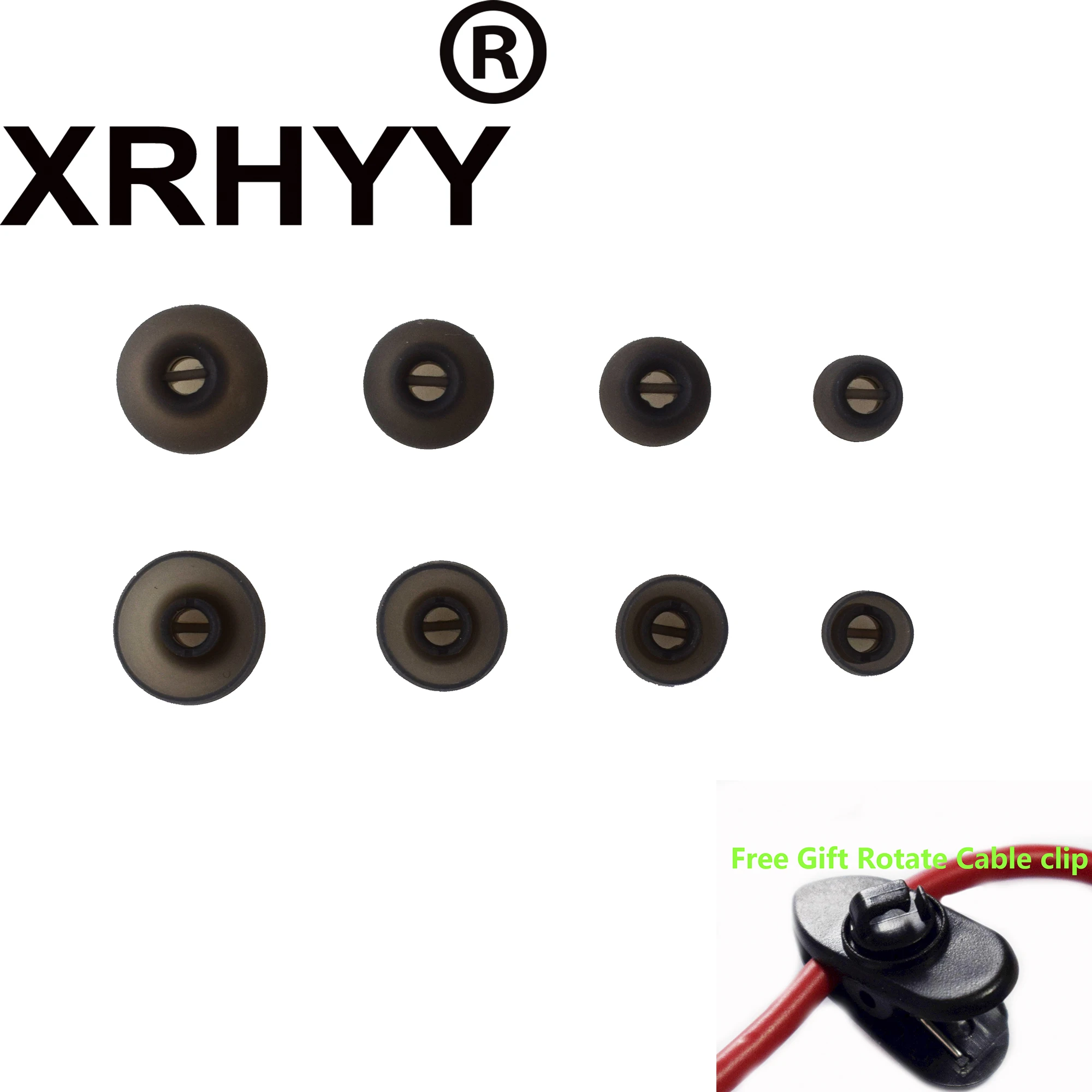 XRHYY серый 4 пары Сменные наушники-вкладыши Наушники для Sennheiser Impulse I &amp Boost G в