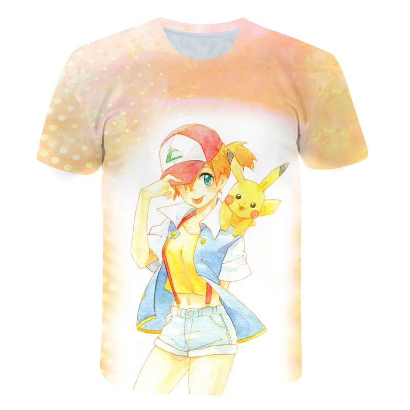 

Summer Casual BoysCartoon T ShirtGirls Blouse Tees Children Kids Kawaii Print Round Collar Sweatshirt Harajuku Anime Shirts