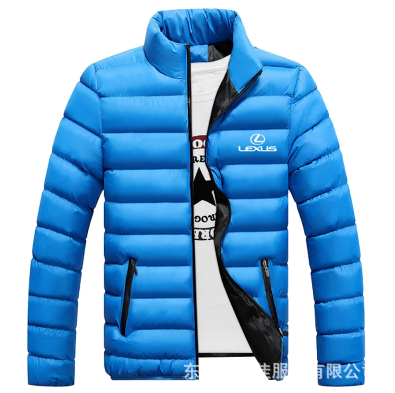 

2021 New for LEXUS Winter Jackets Parka Men Autumn Winter Warm Outwear Brand Slim Mens Coats Casual Windbreaker Quilted Jack
