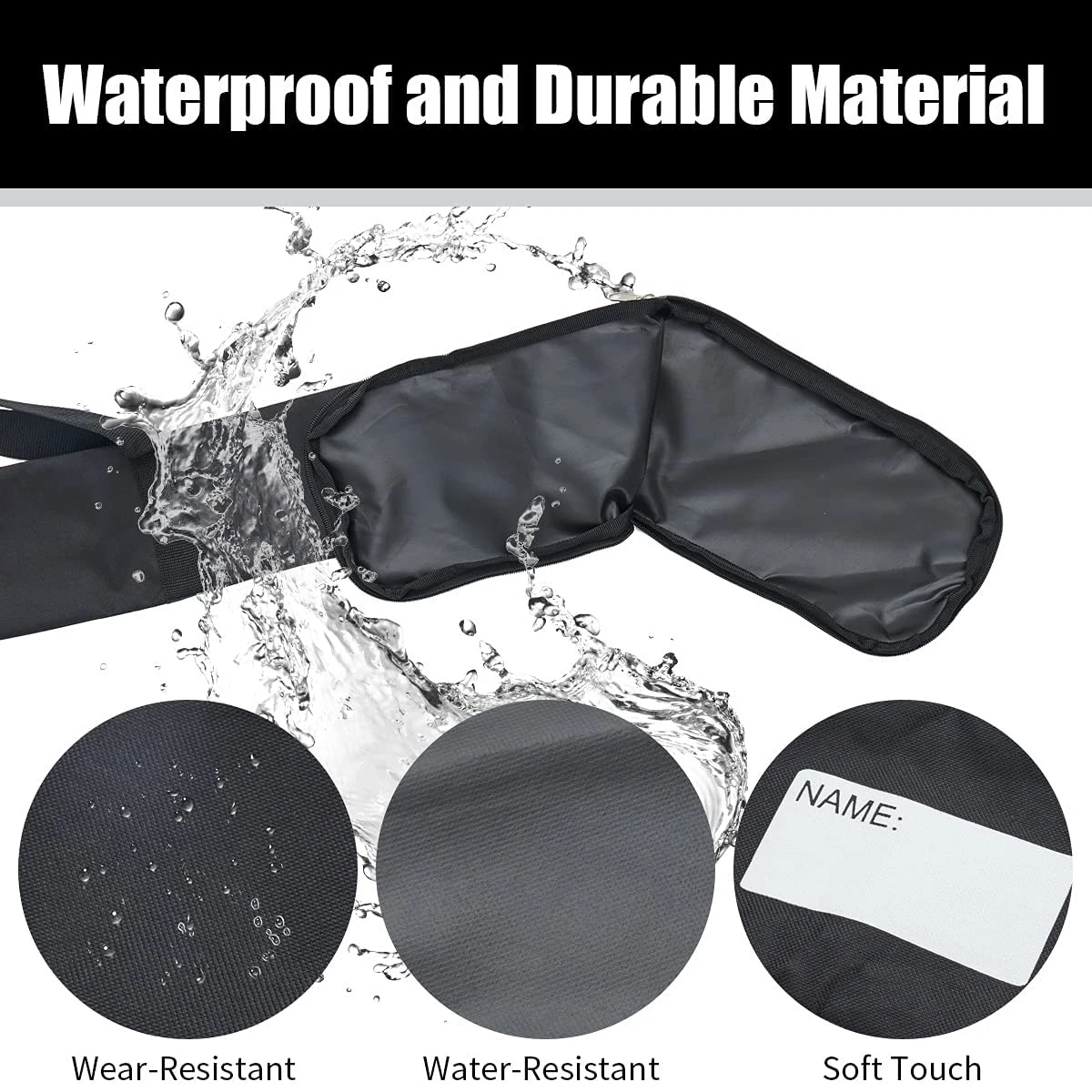 Портативная сумка на одно плечо для хоккея с шайбой Высококачественная Черная