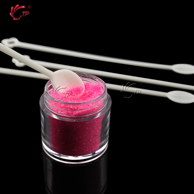 100 шт./компл. накладных ногтей мини ложка натуральный прозрачный отделениями для