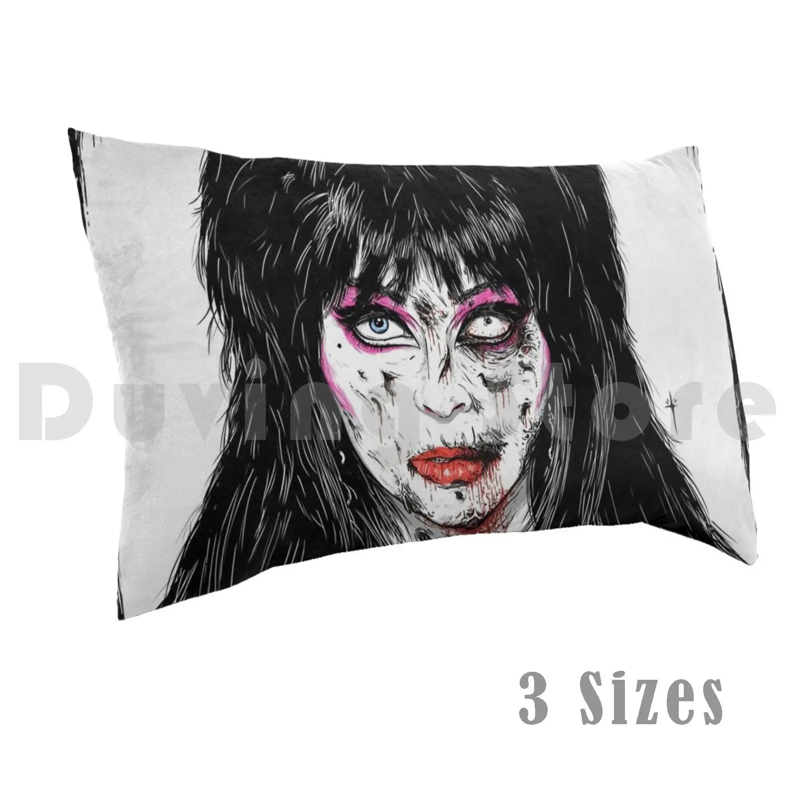 

Elvira Pillow Case Printed 50x75 Elvira Misstres Of The Dark Gothic Goth Girl Vampire Horror Creepy Horror Art