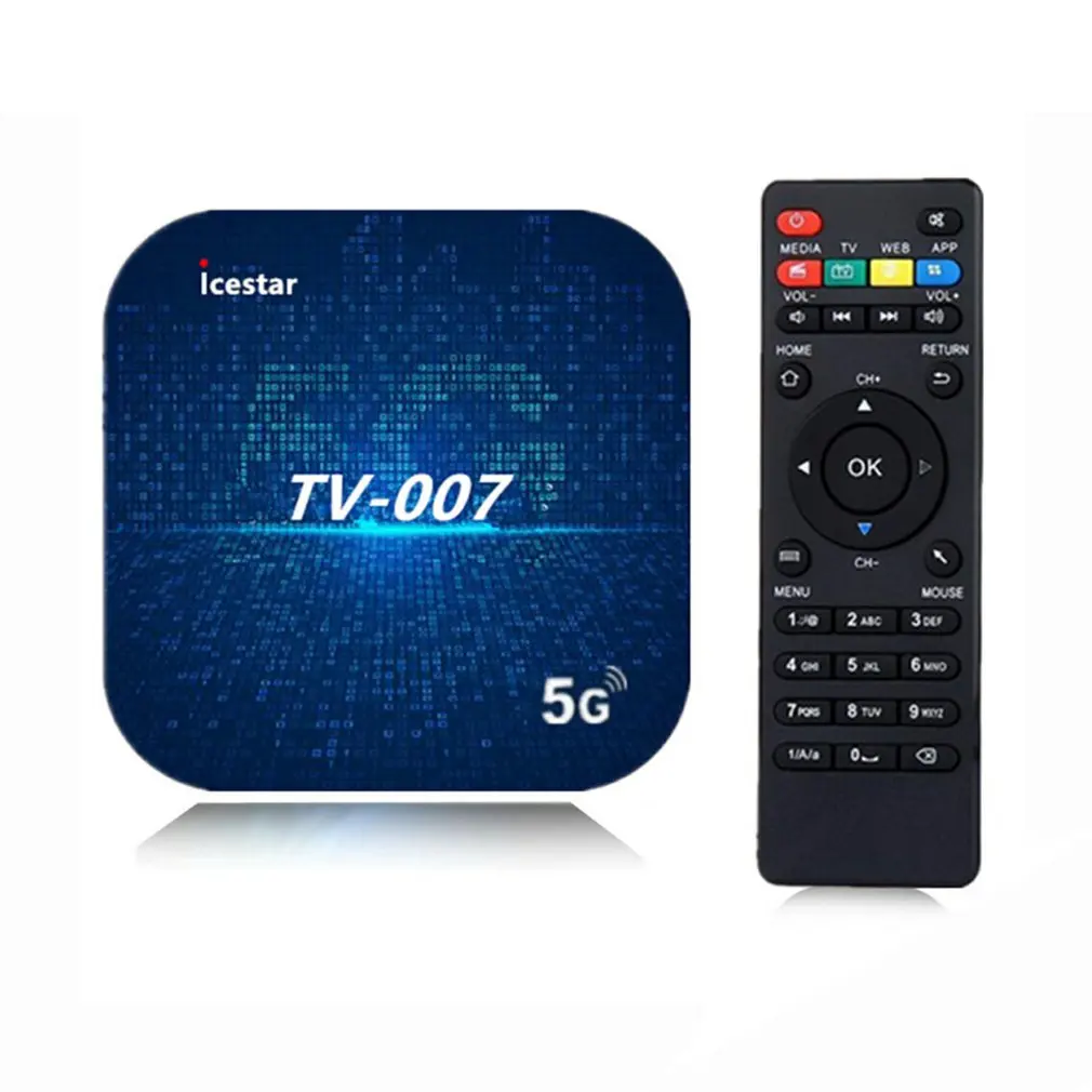 

2021 TV007 4k 5G Wifi Smart Quad-core Wireless Network Smart Tv Box 2GB 16GB 4GB 32GB Set Top Box Dual Digital TV Set Top Box