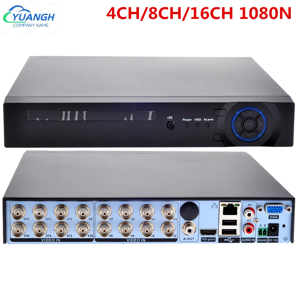Видео Регистраторы DVR 1080N 4CH 8CH 16CH Hybird NVR 5 в 1 рекордер сигнала камер скрытого наблюдения для 2MP AHD TVI CVI IP