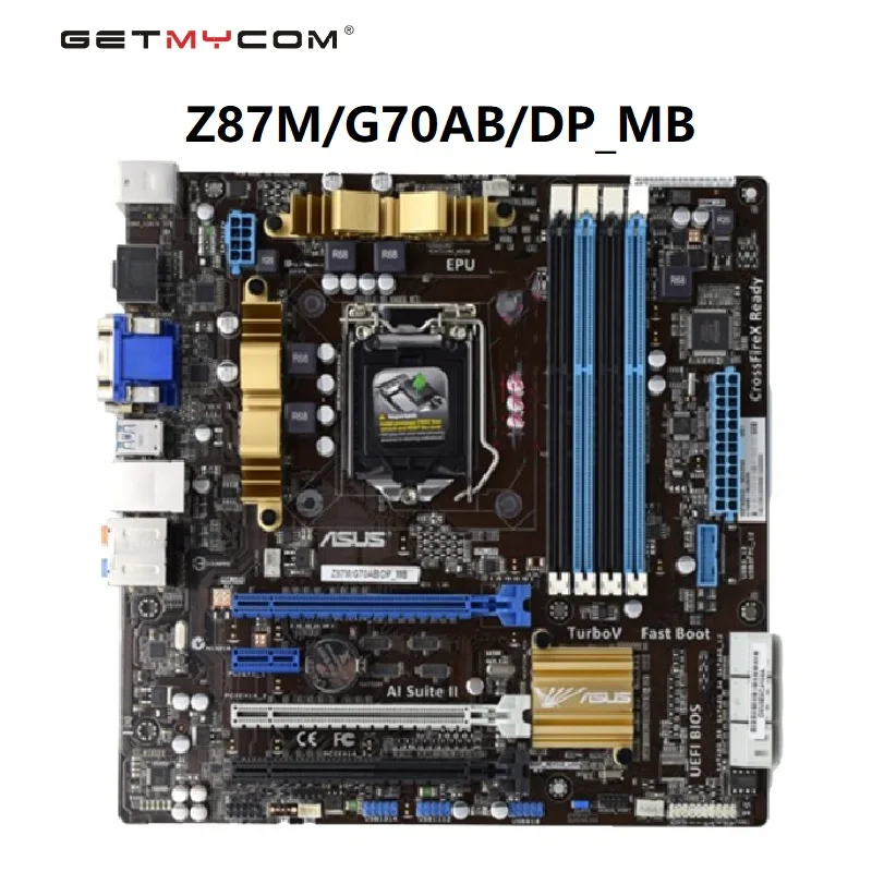Getmycom   ASUS Z87M/G70AB/DP_MB LGA1150 Z87 DDR3