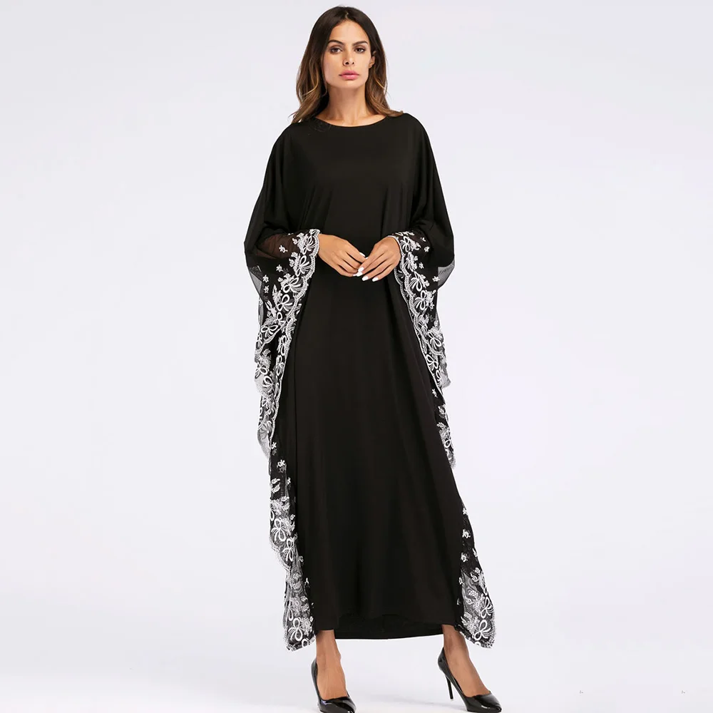 Женское мусульманское длинное платье Abaya турецкое кимоно в Дубае модные вечерние