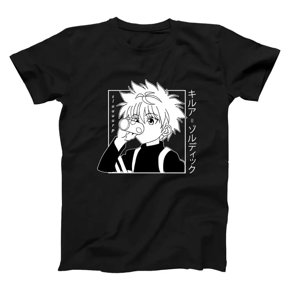 Футболка унисекс Hunter X с коротким рукавом милая аниме футболка в стиле Харадзюку
