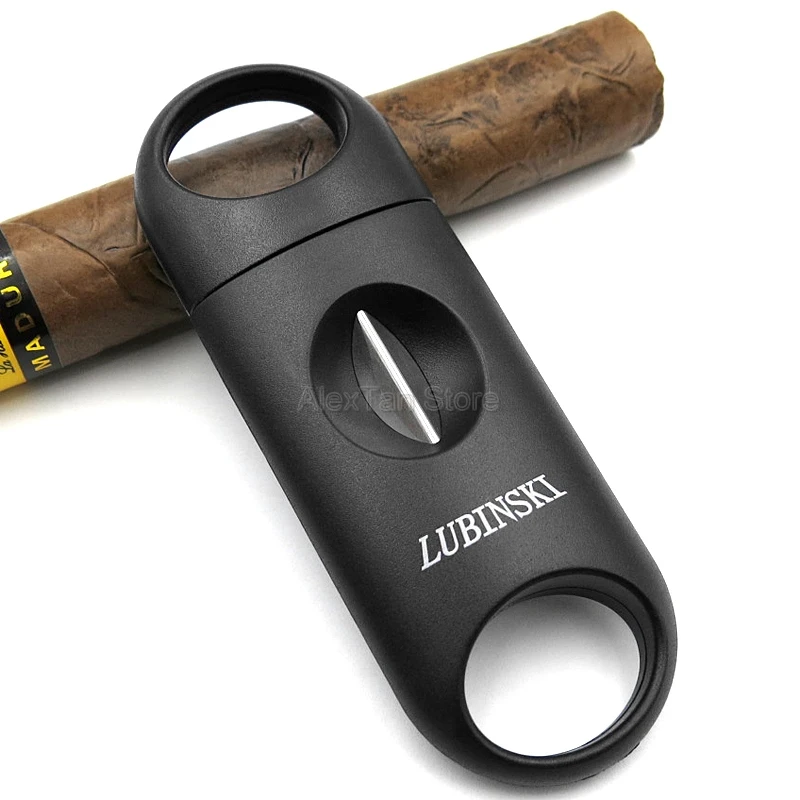 COHIBA брендовые пластиковые v-образные сигары резак острые сигареты резка металла нержавеющая сталь лезвия гаджеты сигары