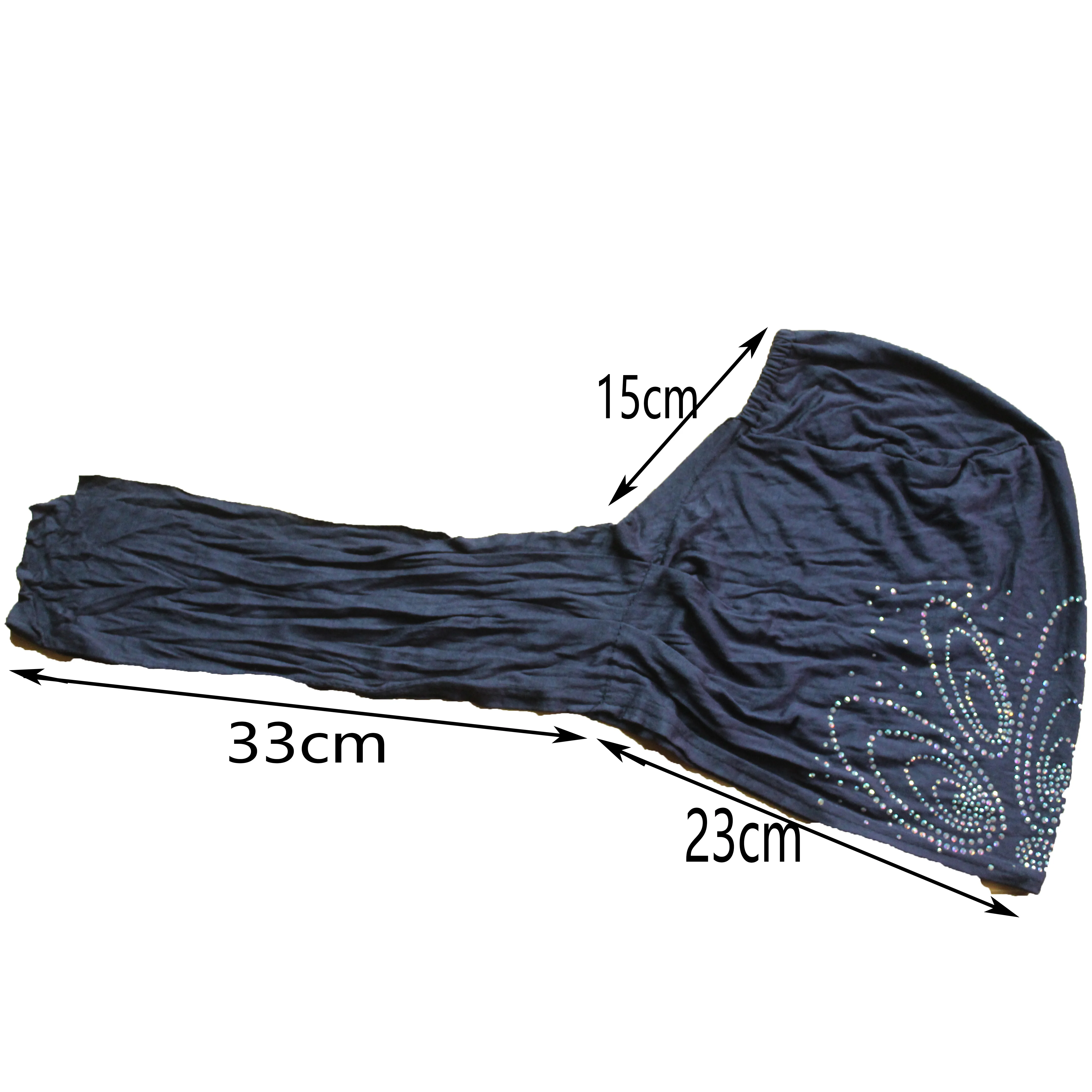 Женская зимняя длинная шляпа с блестками из вискозы и хлопка|Мусульманская