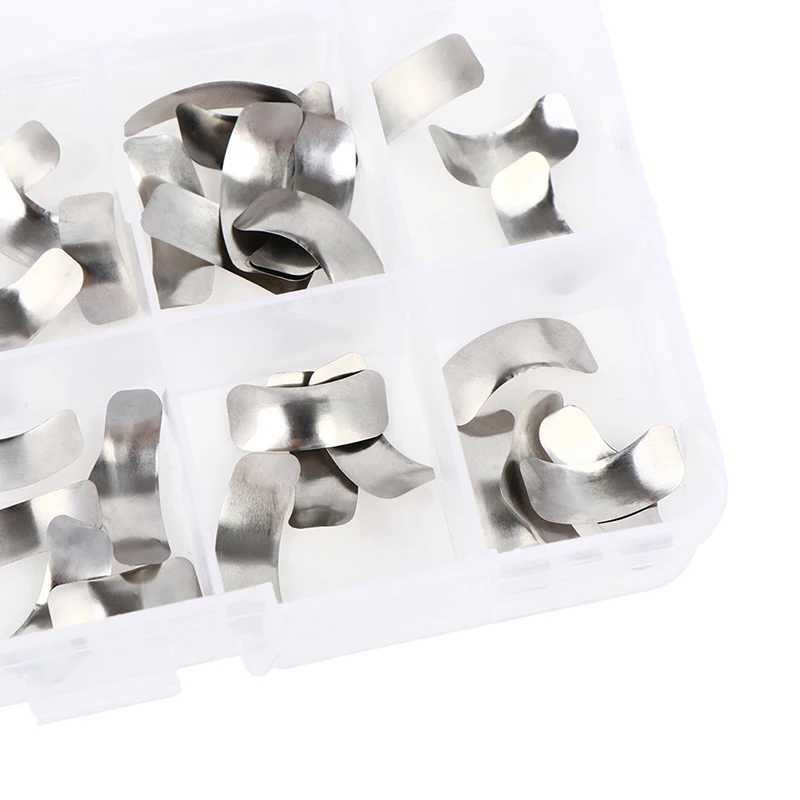 

Dental Contoured 30pcs Sectional Matrix Bands Resin Separating Clamping Ring