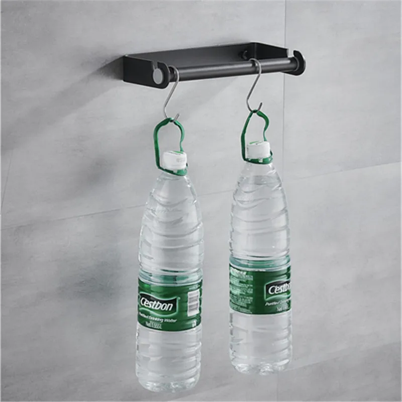 

Preservative Film Rack Silver Aluminium Home Kitchen Preservative Film Dispenser Black Roll Paper Bars Bathroom Accessory
