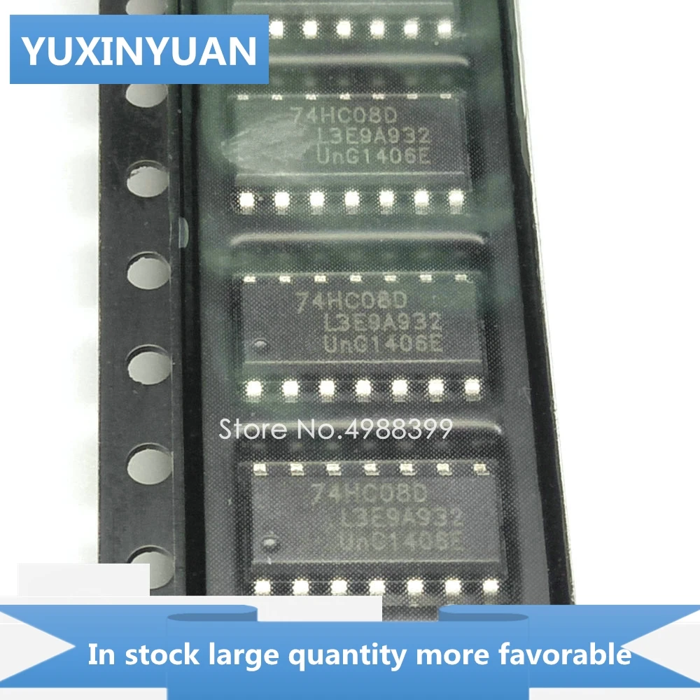 YUXINYUAN 10 шт./лот 74HC08D 74HC08 HC08D SOP14 в наличии | Электронные компоненты и принадлежности