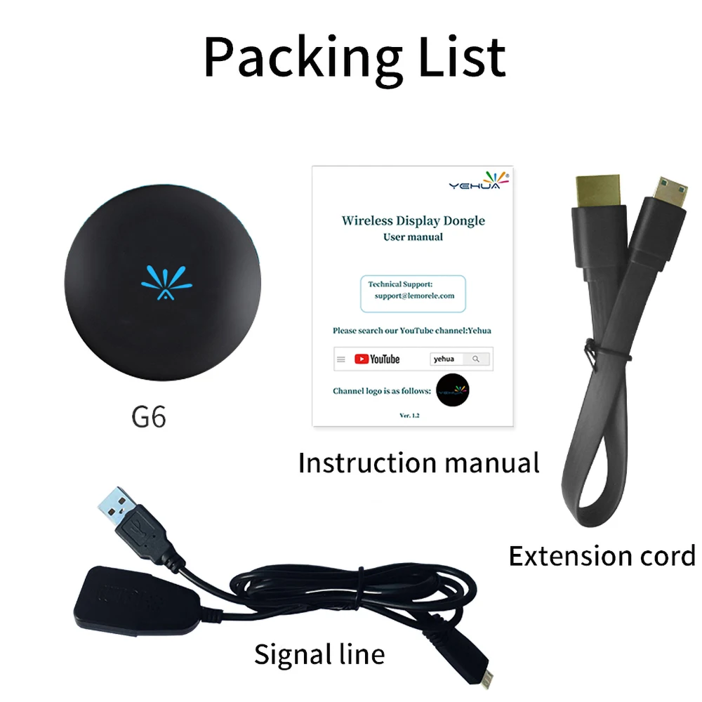 G6 tv Stick для Mirascreen 2,4G WiFi беспроводной модем приемник 1080P HD Поддержка HDMI для Netflix Airplay для Android IOS