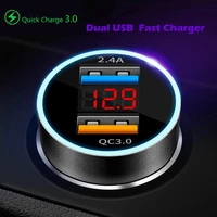 car mobile phone charger qucik charge 3 0 car charger qc3 0 30w usb fast charging adapter for iphone 11 samsung phone charger