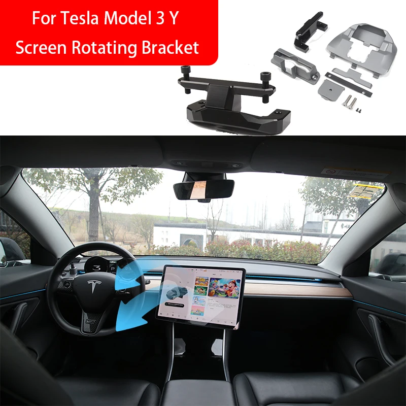 

Tesla Model 3 Y Screen Rotating Holder GPS Navigation Rotation Stand Central Console Vehicle Mounts Tesla 2017-2022 Accessories