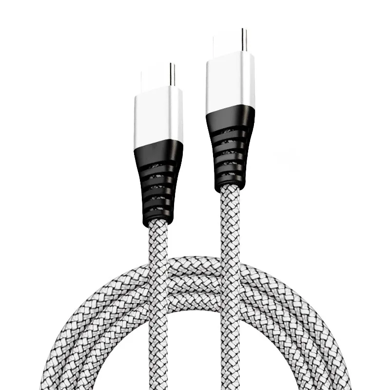 0,3 м USB 3,1 type C к USB C кабель для iPad Pro Xiaomi Mix 3 huawei mate 20 Pro Oneplus 6t 6 PD 60W быстрое зарядное устройство Синхронизация данных - Цвет: Серебристый