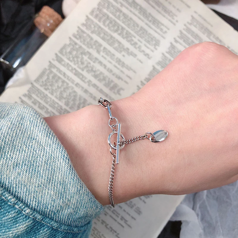 Женский серебряный браслет-цепочка Kinel винтажный браслет из тайского серебра 925