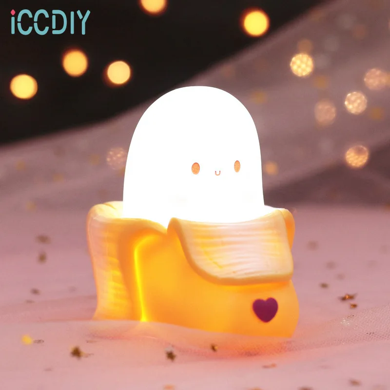 

Banana LED Night Light Bedroom Children's Room Bedside Sleep Lamp Cute Novelty Night Light For Kids Baby Star moon bedside lamp