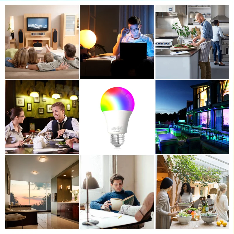 Умная лампа с поддержкой Wi Fi и управлением через приложение Google|Светодиодные