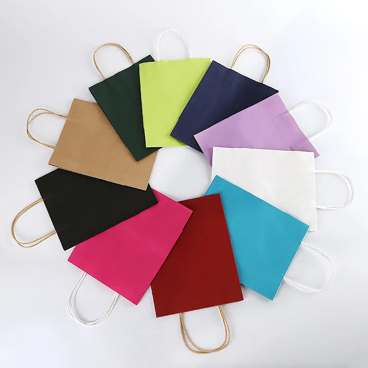 Оптовая продажа подарочные пакеты из крафт-бумаги для свадебной вечеринки