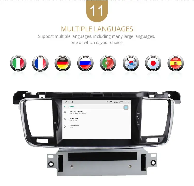 LJDA 1 Din автомагнитола Android 10,0 dvd-плеер для PEUGEOT 508 2011- gps навигация Aadio WIFi руль мультимедиа