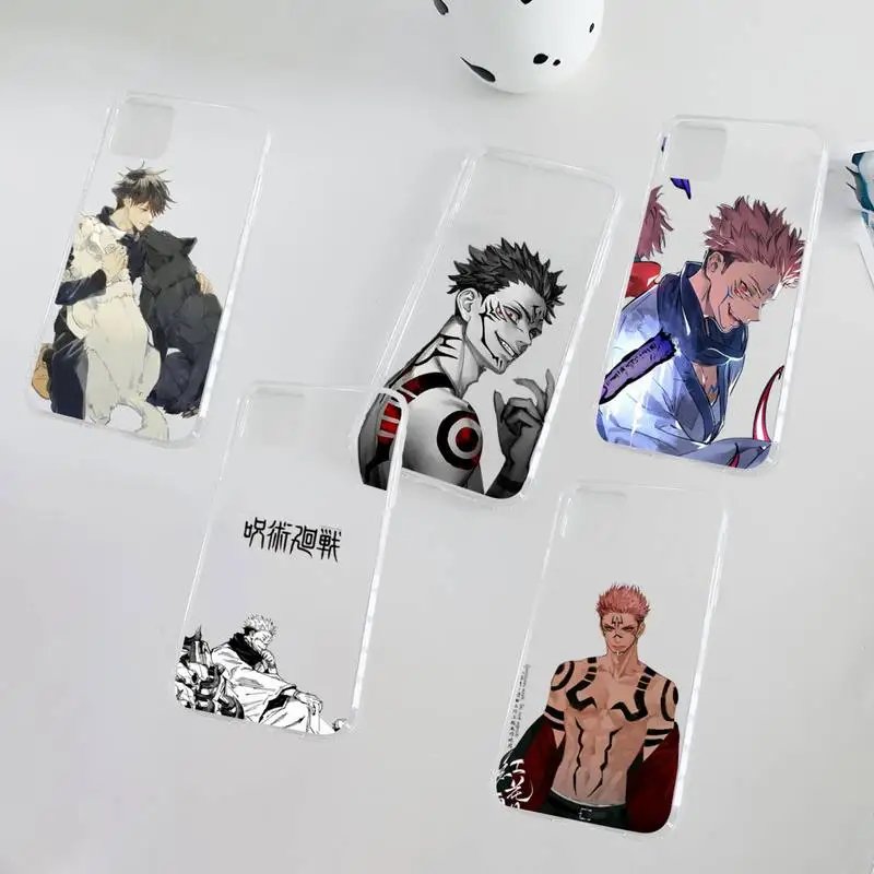 

jujutsu kaisen Phone Case Clear Transparent for iPhone 11 12 13 mini pro XS MAX 8 7 6 6S Plus X 5S SE XR 2020