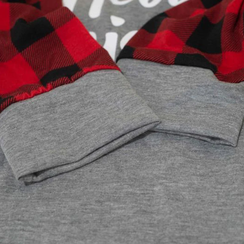 Рождественские пижамы для всей семьи комплект зимне-осенней новой