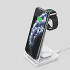 Беспроводное зарядное устройство 3 в 1, подставка для IPhone 11, Apple Watch, наушники, быстрая зарядка, Беспроводная зарядка, подставка для Samsung Galaxy Watch