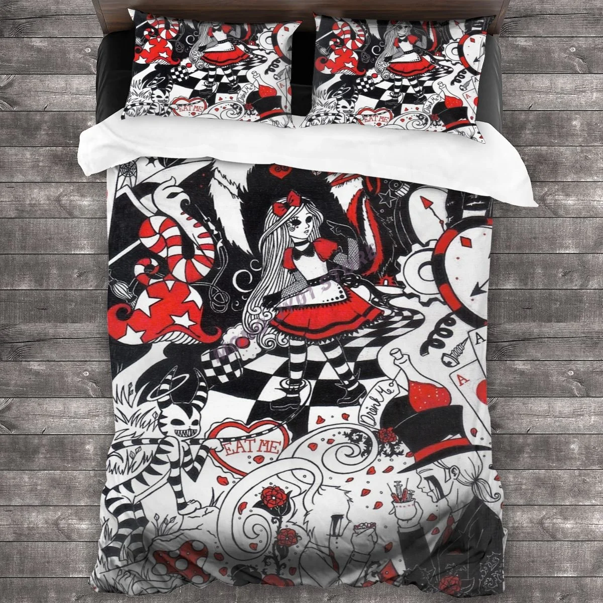 

Alice In Freakingland Bedding Set Duvet Cover Pillowcases Comforter Bedding Sets Bedclothes