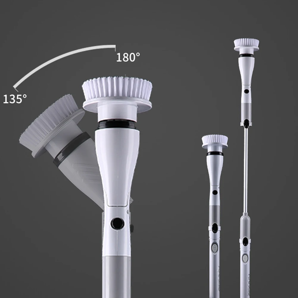 

Electric Cleaning Turbo Scrub Brush Waterproof Cleaner Charging Rotating Scrubber Cleaning Brush Bathroom Cleaning Tools Set