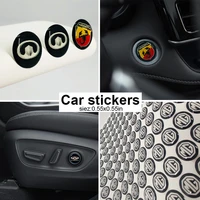 10pcs 3d car interior round shape small stickers for skoda octavia 2 3 fabia 3 spoiler mk2 mk3 a5 a7 fabia 3 car accessories