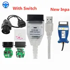 Новая модель INPA для BMW K + DCAN Switch FTDI FT232 чип OBD OBD2 диагностический инструмент INPA K + CAN USB диагностический сканер новый дизайн