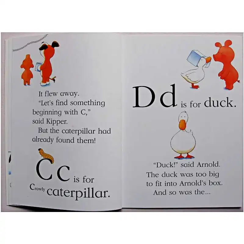 Kipper's A to Z: обучающая книга с буквами алфавита на английском языке карта для