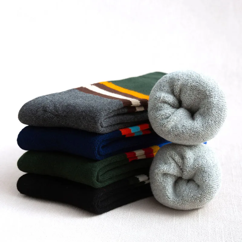 

Winter Warm Thick Socks Men's Autumn and Winter Tube Men's Socks New Men's Winter Terry Snow Towel Socks Cotton Tide