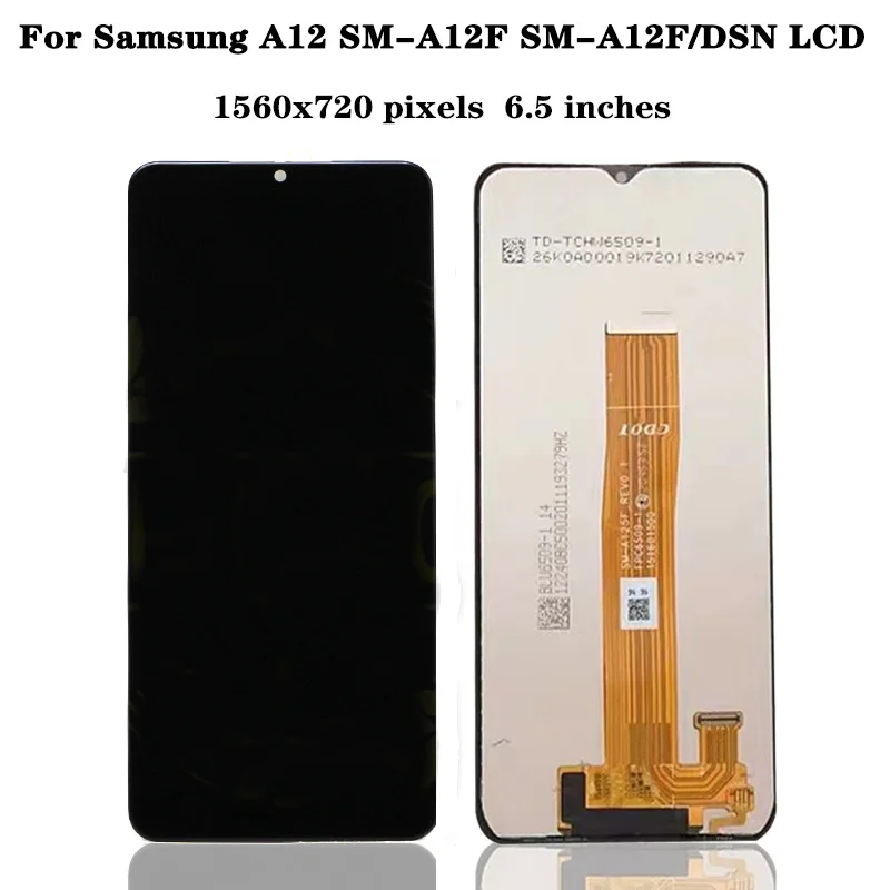 Original For Samsung Galaxy A12 LCD SM-A12F SM-A12F/DSN LCD Display Touch Screen Digitizer Assembly Replace For Samsung A125 lcd enlarge