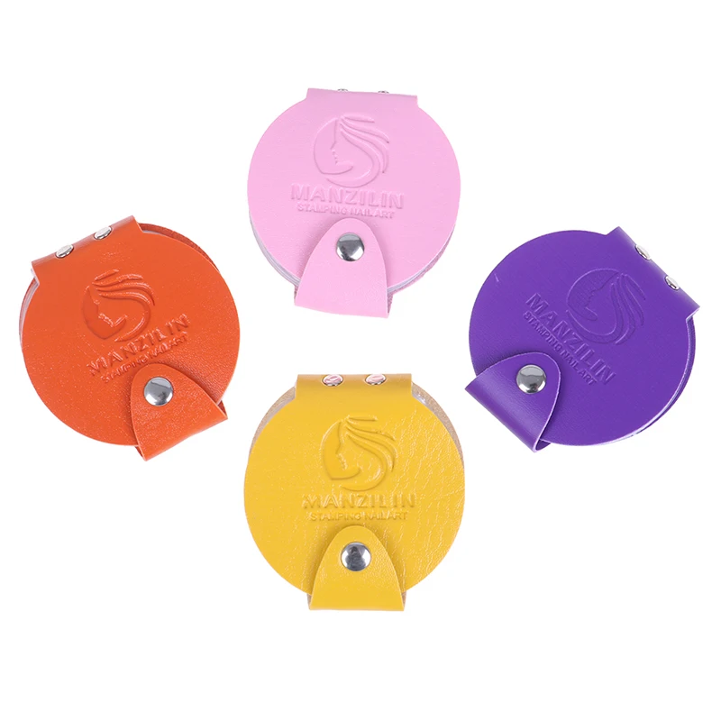 4 цвета из искусственной кожи пластины для штамповки ногтей сумка Папка 24 слота