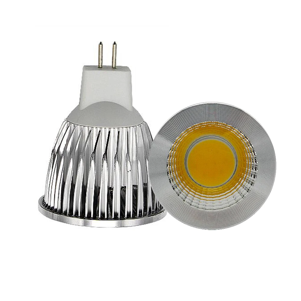 Светодиодная лампа MR16 COB 6 Вт 9 12 с регулируемой яркостью 1 шт. В GU5.3 110 220 теплый
