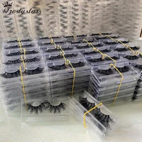 fake eyelashes wholesale fluffy 3d mink lashes thick dramatic long 25mm mink eyelashes extension bulk wispy false lashes