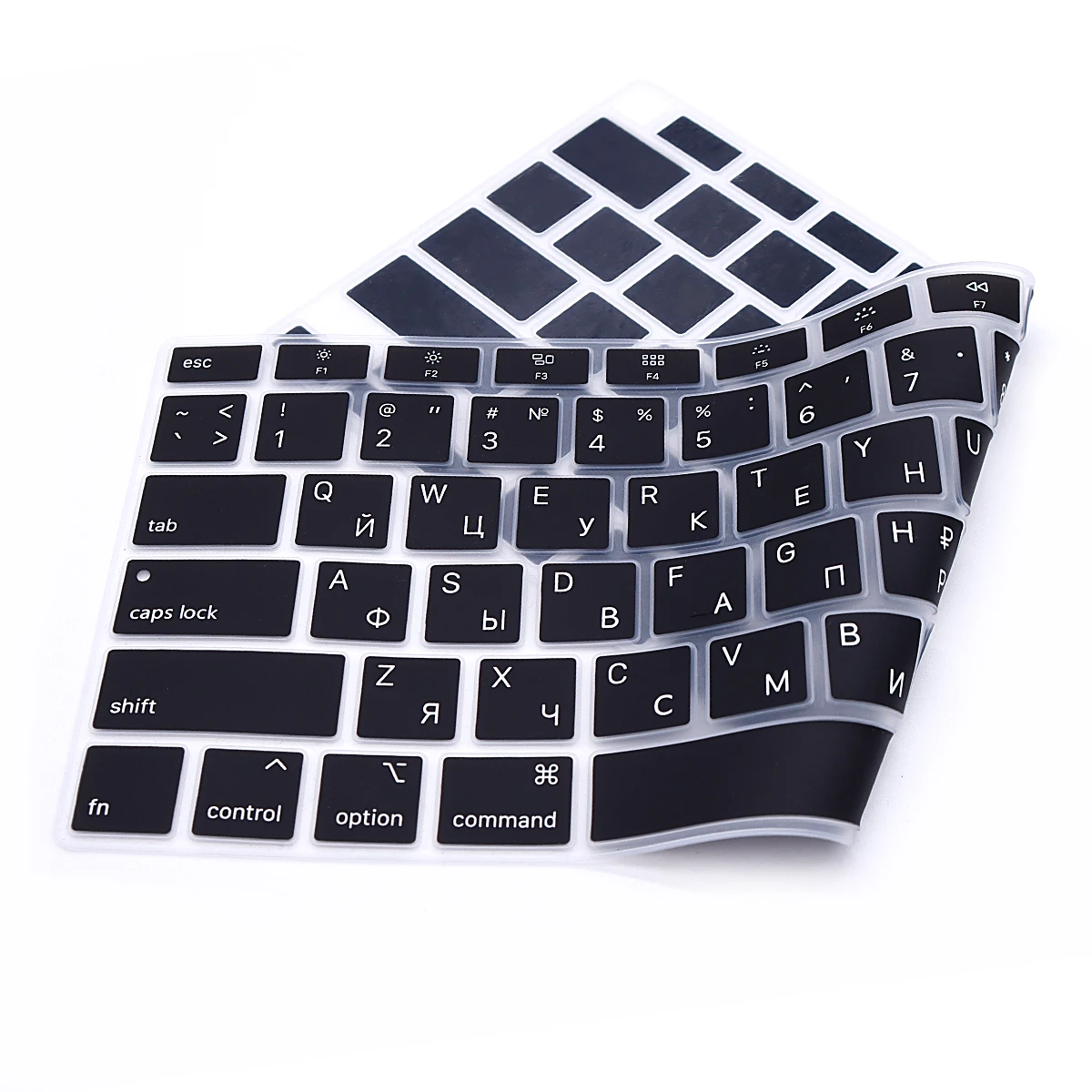 Мягкий чехол для Macbook Air 13 2020 M1 Chip A2337 русская клавиатура европейского и