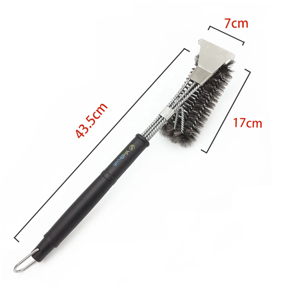 

Grill Cleaning Brush and Scraper Stainless Steel BBQ Cleaning Brush for Barbecue Grill BBQ Tool Barbecue Cooking Accessories