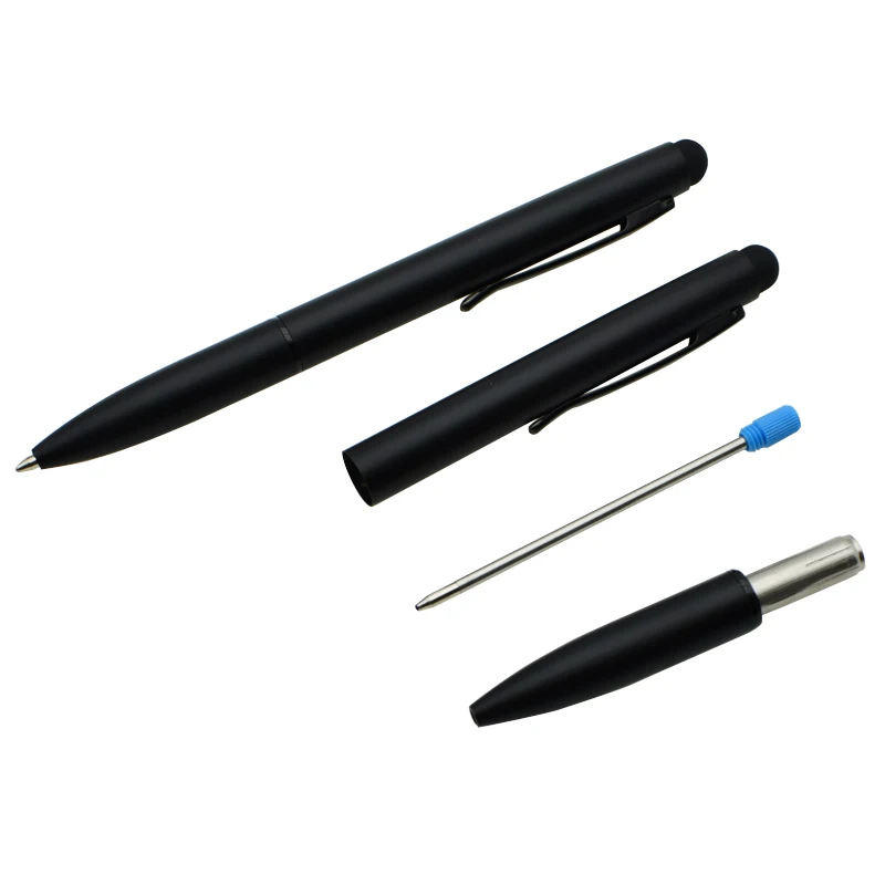 

Multifunction Metal Ball Point Pen With Touch Screen Head 0.7mm Black Blue Ink Refill Ballpen Writing Materials Stationery Gift