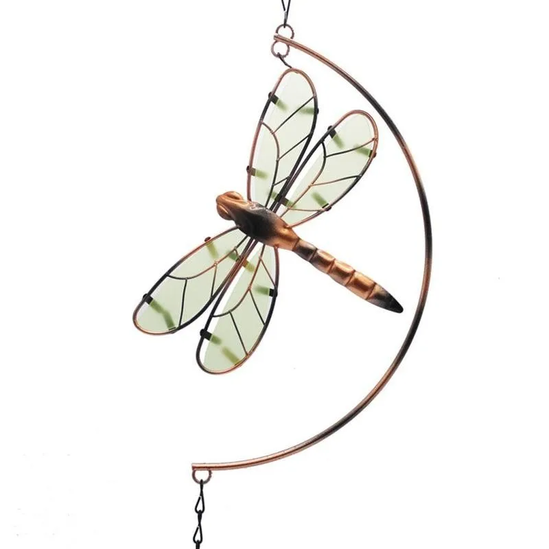 

Luminous Wrought Iron Wind Chimes Outdoor Indoor Home Car Decoration Butterfly Dragonfly Shaped Hanging Wind Bell Ornaments New