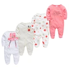 Комбинезоны для новорожденных девочек; Пижамы; Roupas Bebe De; Одежда для малышей; Пижамы с длинными рукавами; Комбинезоны для маленьких мальчиков