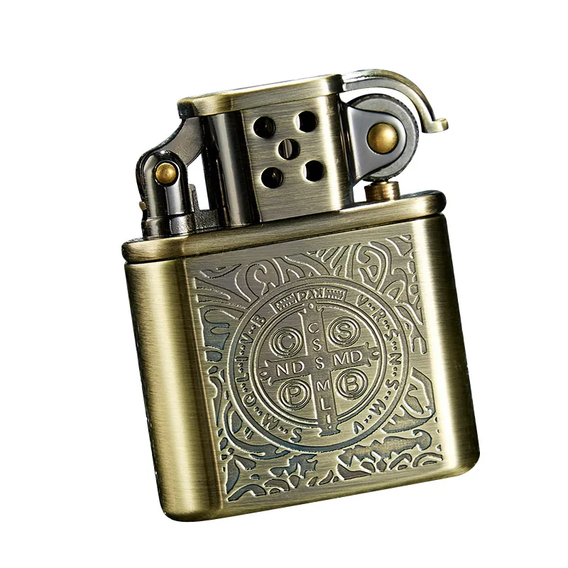 

Constantine ZORRO Copper Cigarette Lighter Gasoline Vintage Metal Kerosene For Gas Lighter Grinding Wheels Fire Lighter