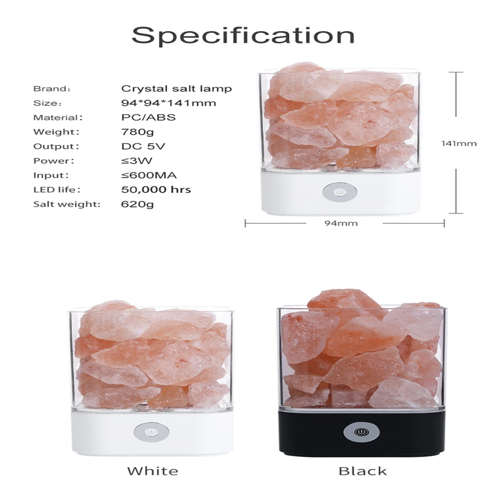 USB Himalayas соляная Хрустальная горная лампа хороший для здоровья маленький